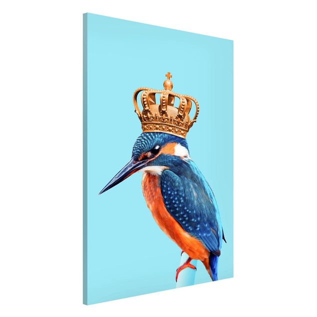 Magnettavler dyr Kingfisher With Crown