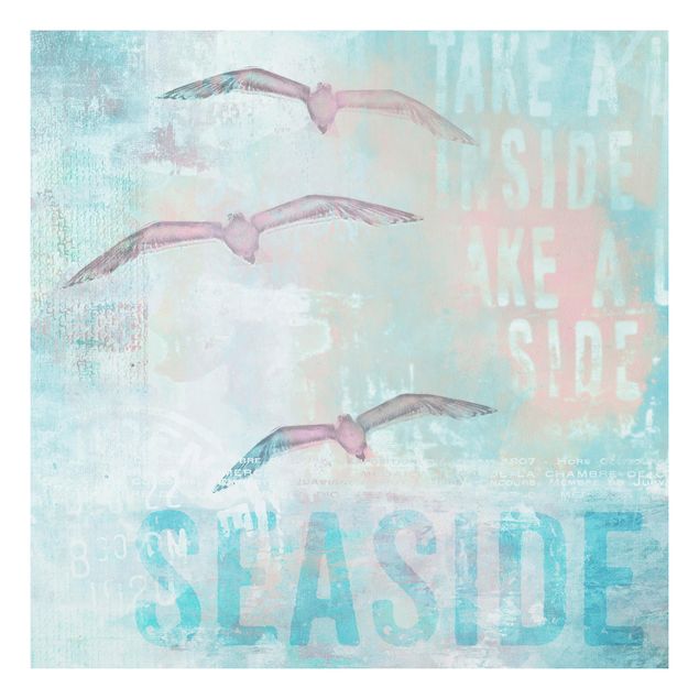 Billeder breve Shabby Chic Collage - Seagulls