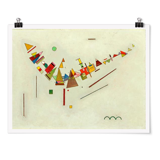 Plakater kunsttryk Wassily Kandinsky - Angular Swing