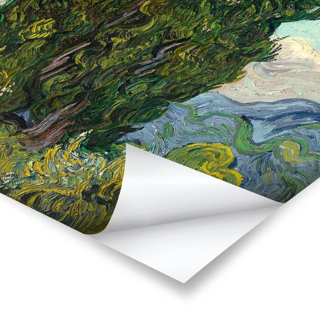 Billeder landskaber Vincent van Gogh - Cypresses