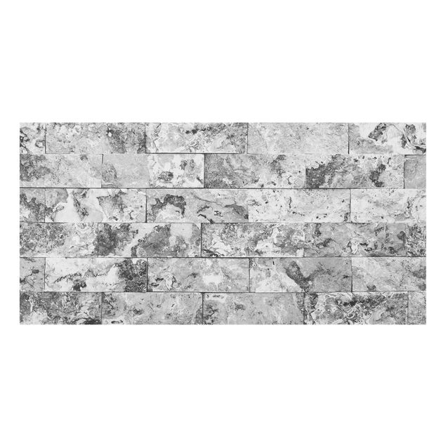 Stænkplader glas Stone Wall Natural Marble Grey