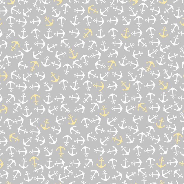 Selvklæbende folier gul Anchor White Yellow On Grey