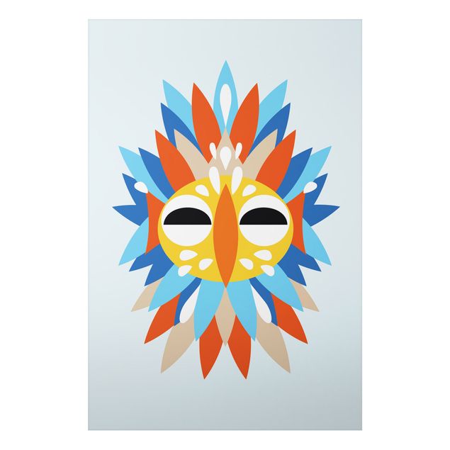 Billeder indianere Collage Ethnic Mask - Parrot