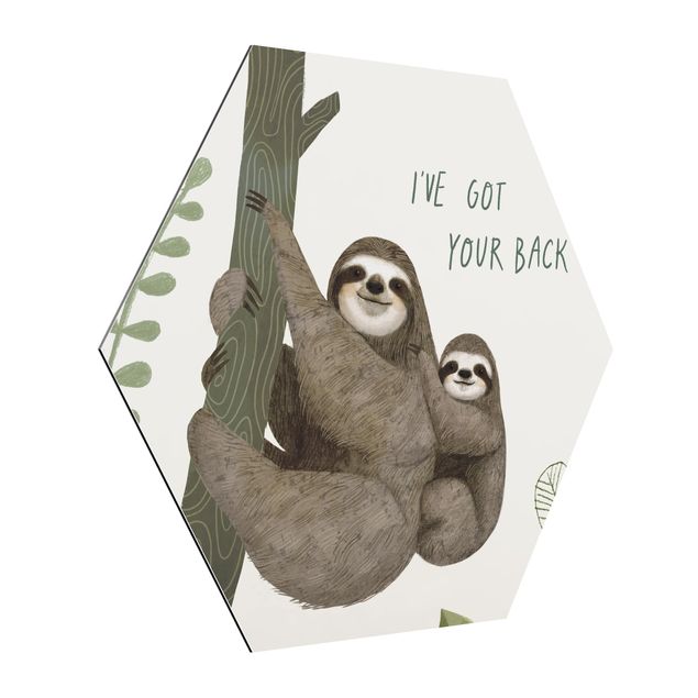 Billeder dyr Sloth Sayings - Back