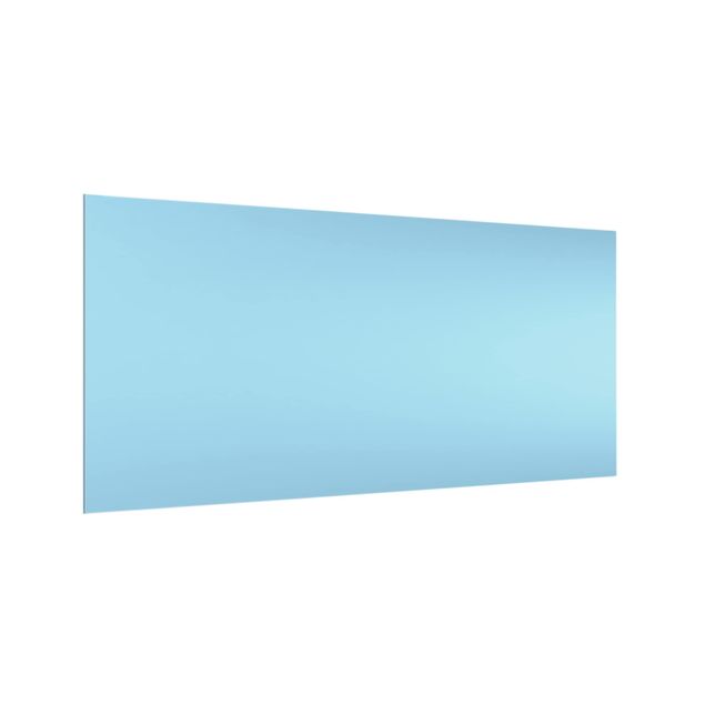 Spritzschutz Glas - Pastellblau - Querformat - 2:1