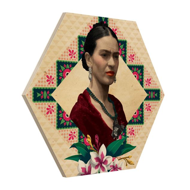 Billeder Frida Kahlo - Flowers And Geometry