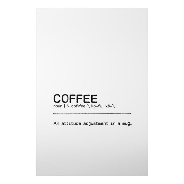 Billeder kunsttryk Definition Coffee Attitude