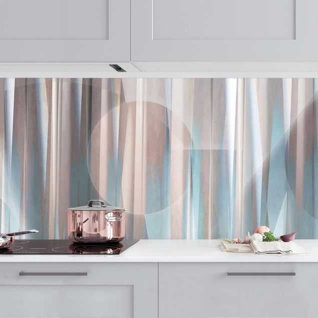 køkken dekorationer Geometrical Shapes In Copper And Blue