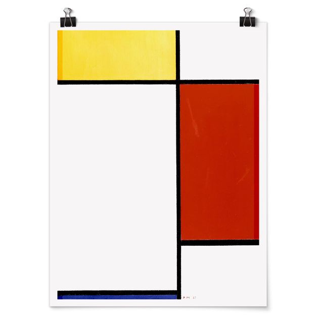 Plakater kunsttryk Piet Mondrian - Composition I