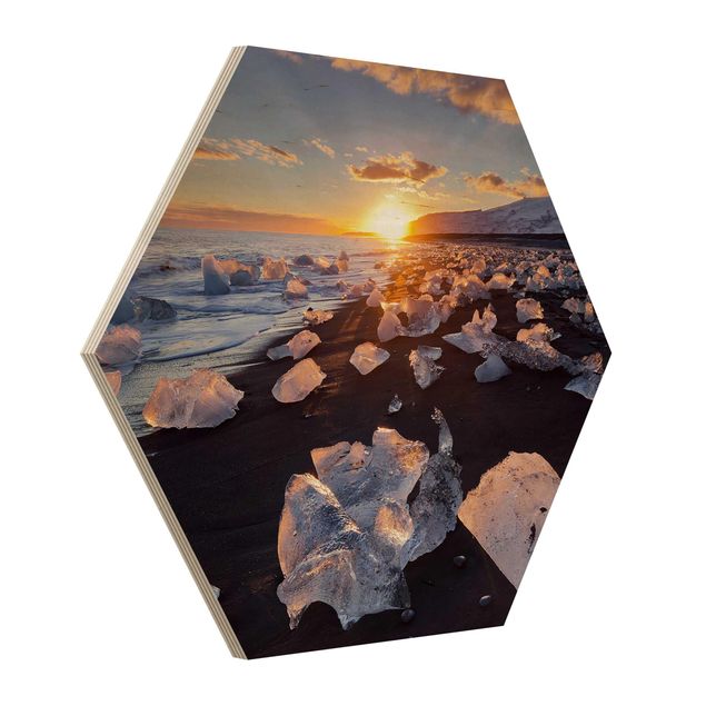 Billeder Rainer Mirau Chunks Of Ice On The Beach Iceland