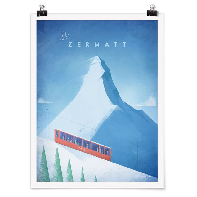 Billeder landskaber Travel Poster - Zermatt