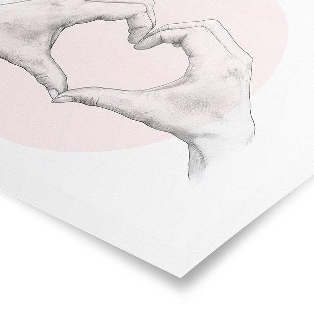 Billeder lyserød Illustration Heart Hands Circle Pink White