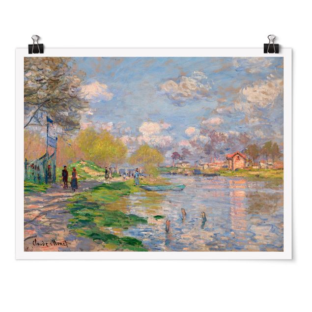 Billeder landskaber Claude Monet - Spring On The Seine