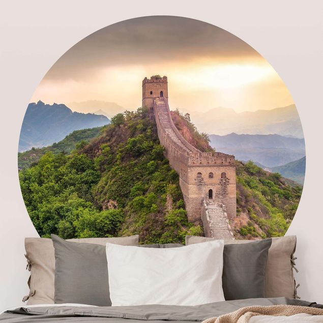 Fototapet bjerge The Infinite Wall Of China