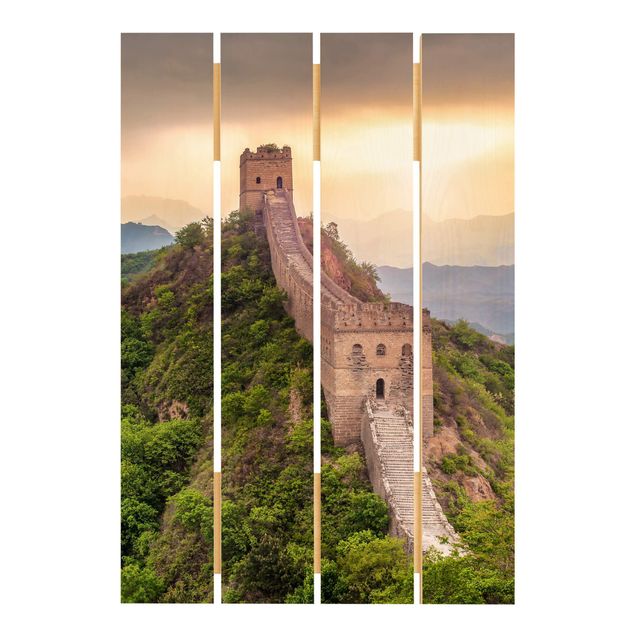 Prints på træ The Infinite Wall Of China