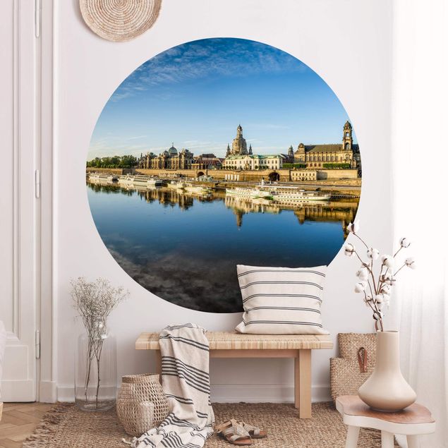 Fototapet arkitektur og skyline The White Fleet Of Dresden