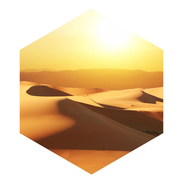 Sekskantede Tapeter The Desert Of Saudi Arabia