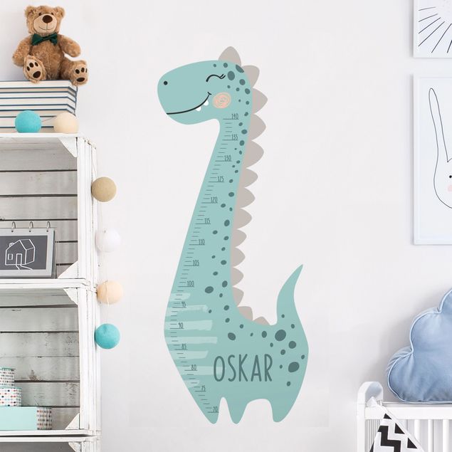 Wallstickers dinosaurier Dino boy pastel with custom name