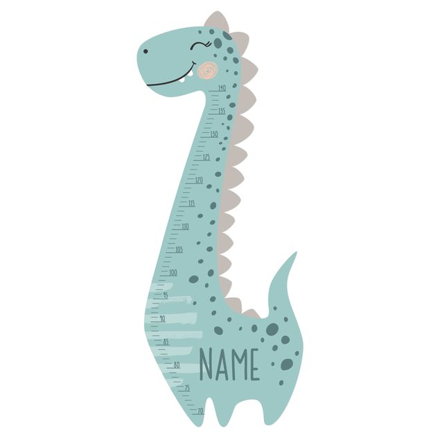 Wallstickers Dino boy pastel with custom name