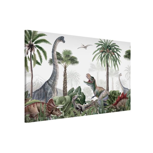Børneværelse deco Dinosaur giants in the jungle