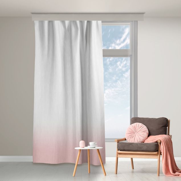 Moderne gardiner Dip Dye Pale Pink