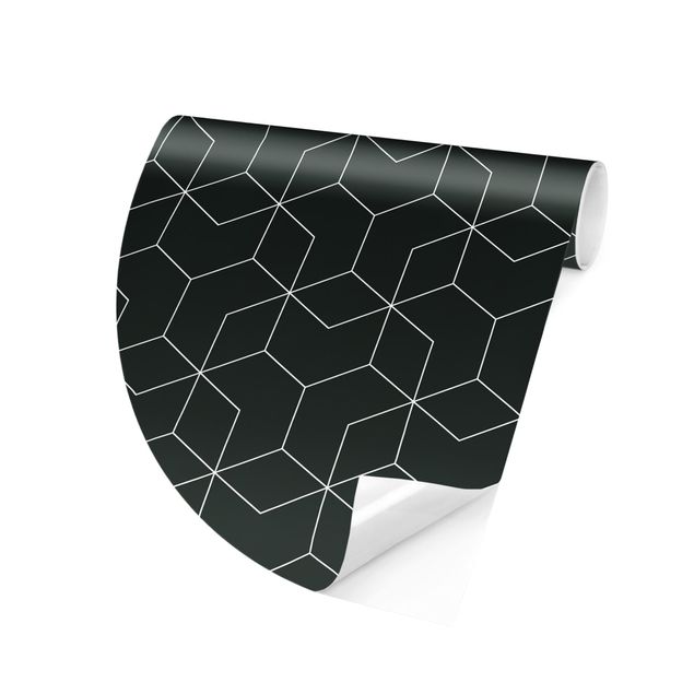 3d tapet Three-Dimensional Cube Pattern