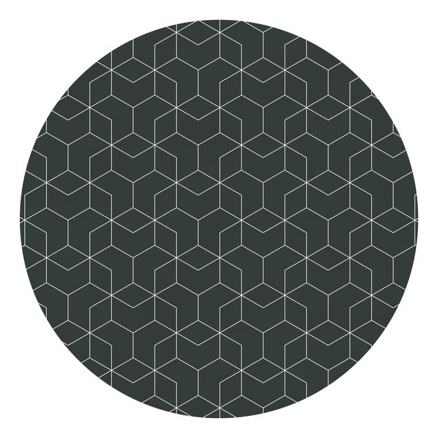 Tapet mønster Three-Dimensional Cube Pattern