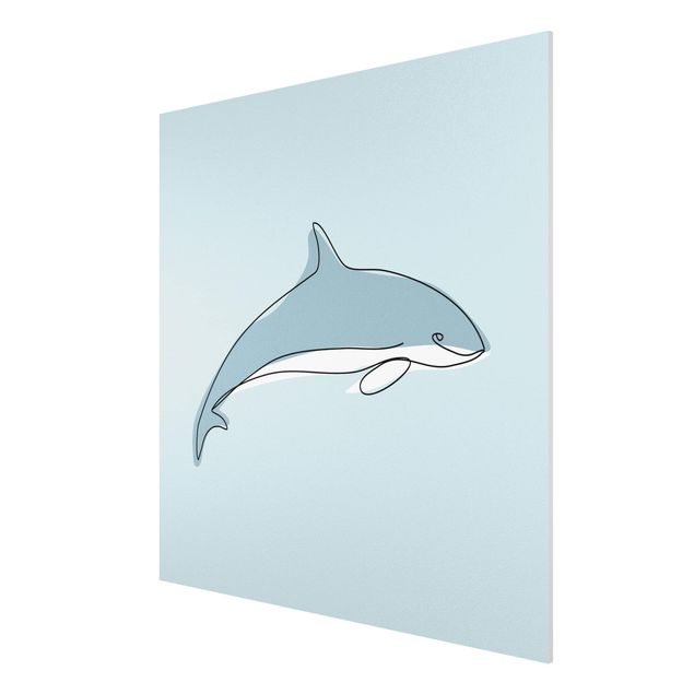 Billeder moderne Dolphin Line Art