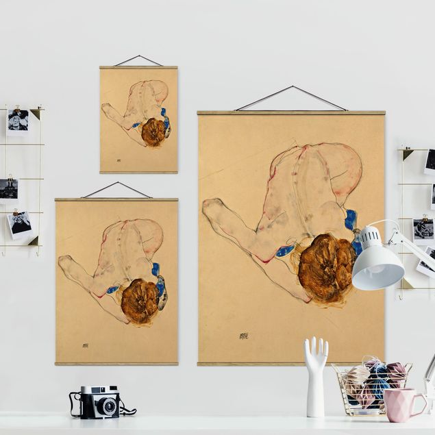Billeder moderne Egon Schiele - Forward Flexed Act