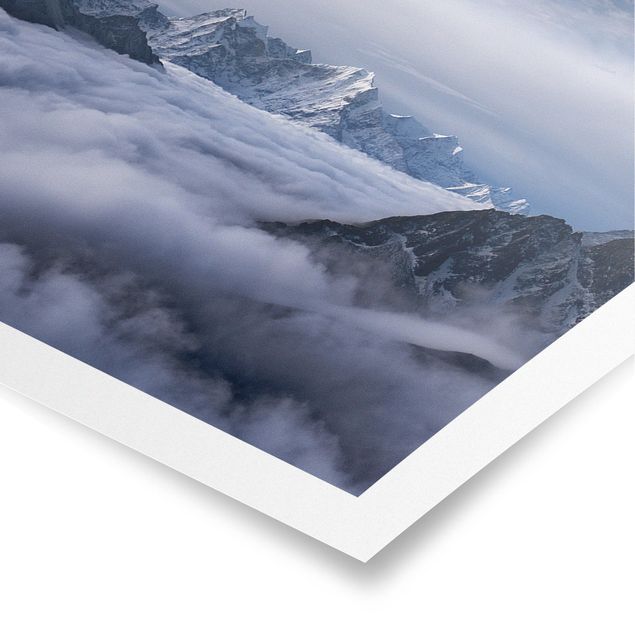 Plakater landskaber Sea Of ​​Clouds In The Himalayas