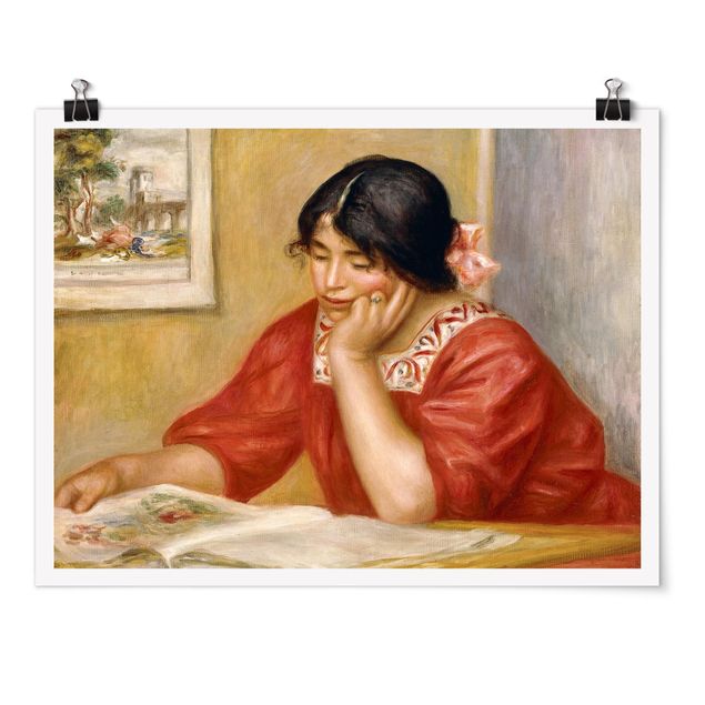 Plakater kunsttryk Auguste Renoir - Leontine Reading