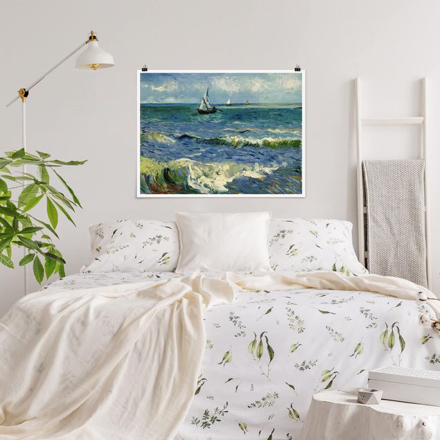 Kunst stilarter pointillisme Vincent Van Gogh - Seascape Near Les Saintes-Maries-De-La-Mer