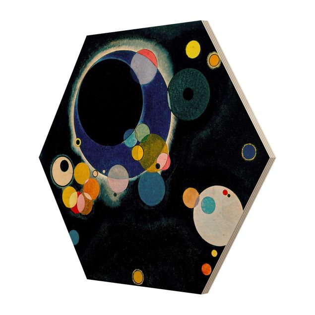 Sekskantede billeder Wassily Kandinsky - Sketch Circles