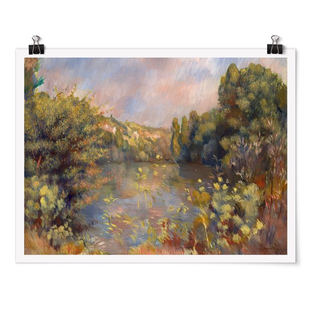 Billeder træer Auguste Renoir - Lakeside Landscape