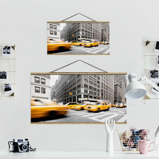 Billeder sort og hvid Bustling New York