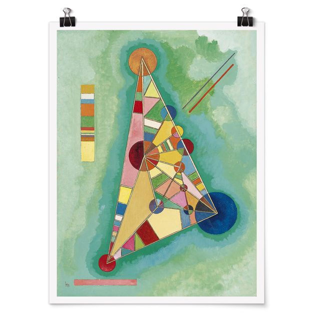 Plakater kunsttryk Wassily Kandinsky - Variegation in the Triangle
