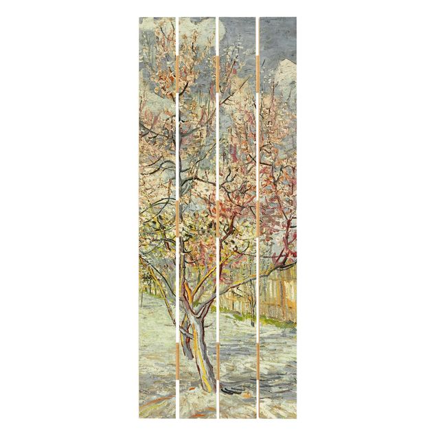 Kunst stilarter post impressionisme Vincent van Gogh - Flowering Peach Trees
