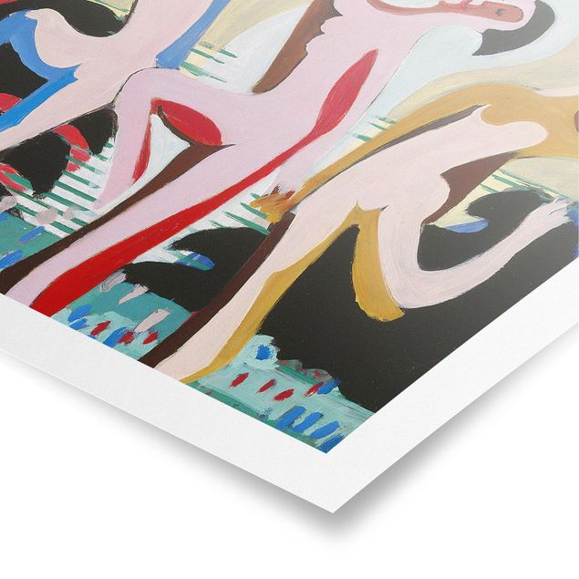 Plakater kunsttryk Ernst Ludwig Kirchner - colour Dance