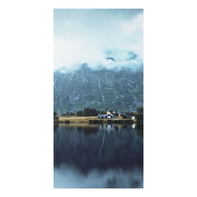 Billeder bjerge Lofoten Reflection