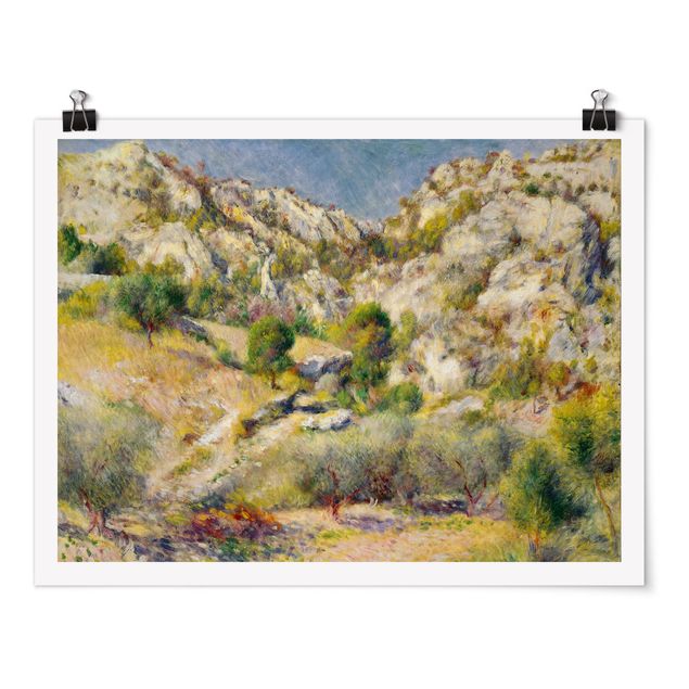 Billeder bjerge Auguste Renoir - Rock At Estaque