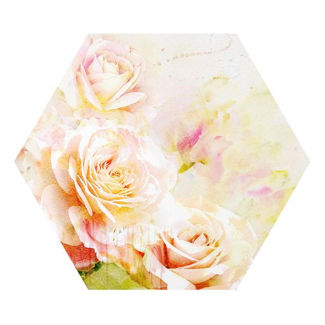 Forex Watercolour Rose Composition