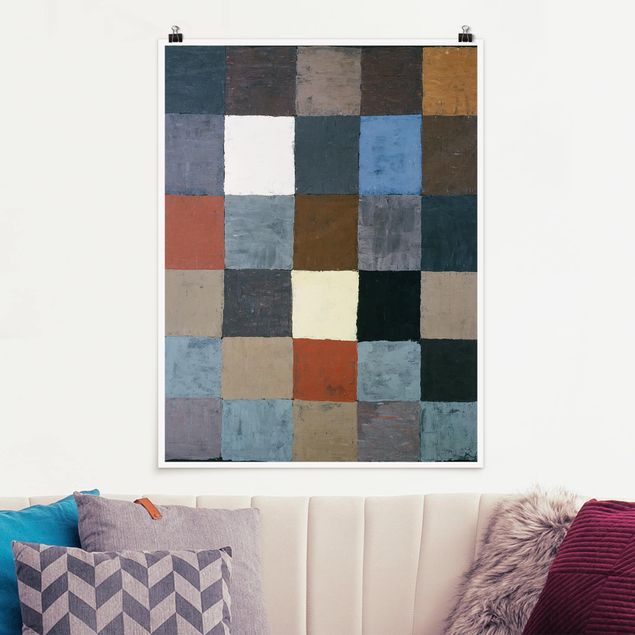 køkken dekorationer Paul Klee - Color Chart (on Gray)