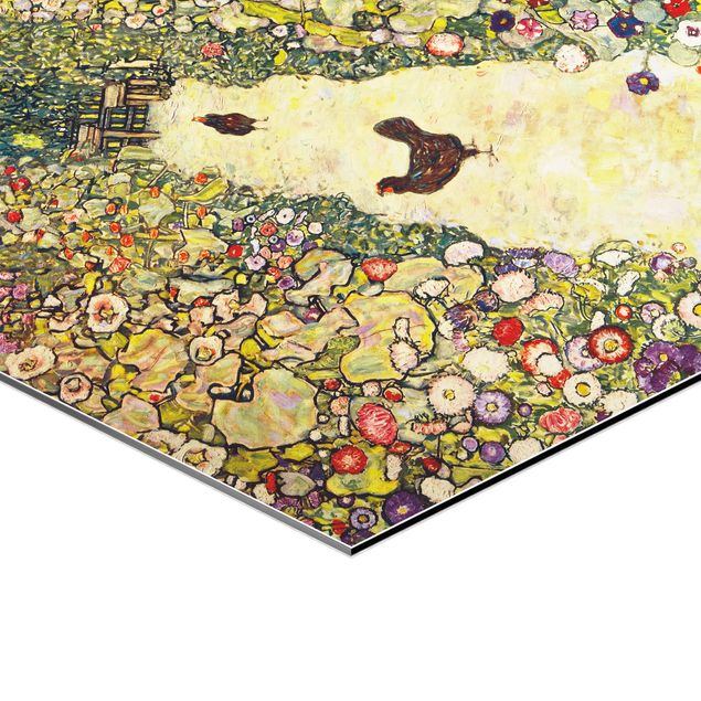 Billeder Gustav Klimt Gustav Klimt - Garden Path with Hens