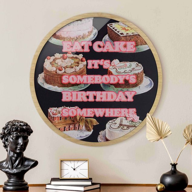 Rund billeder Eat Cake It's Birthday