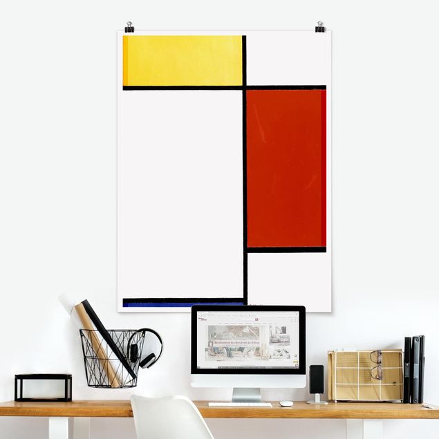 køkken dekorationer Piet Mondrian - Composition I