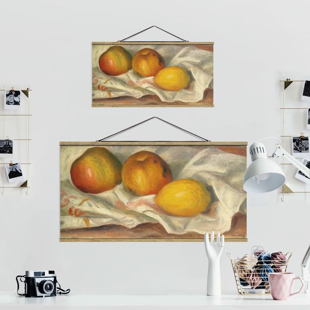 Billeder stilleben Auguste Renoir - Two Apples And A Lemon
