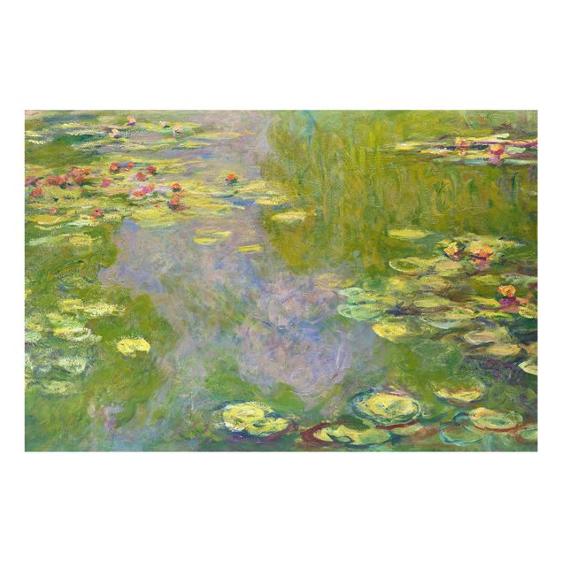 Stænkplader glas blomster Claude Monet - Green Water Lilies