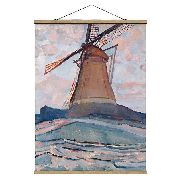 Billeder kunsttryk Piet Mondrian - Windmill