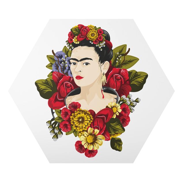 Billeder kunsttryk Frida Kahlo - Roses