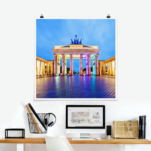 køkken dekorationer Illuminated Brandenburg Gate